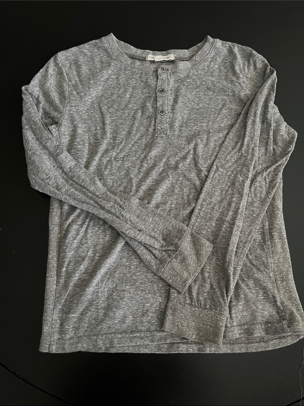 Threads 4 Thought Men's Heather Gray Long-Sleeve Henley